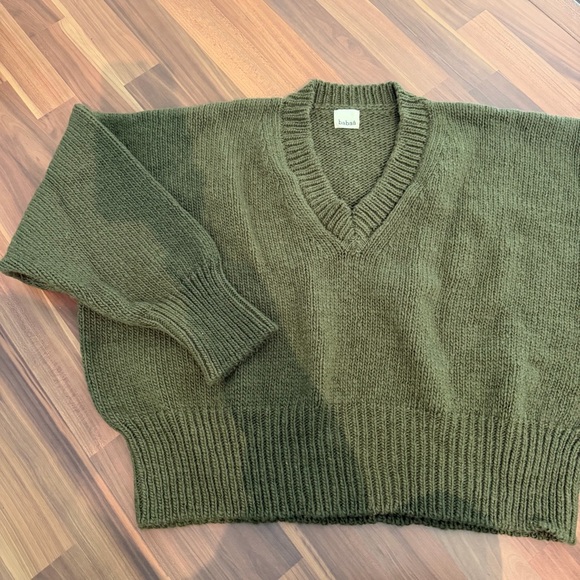 Babaa 75 wool sweater in Alga - Picture 5 of 14